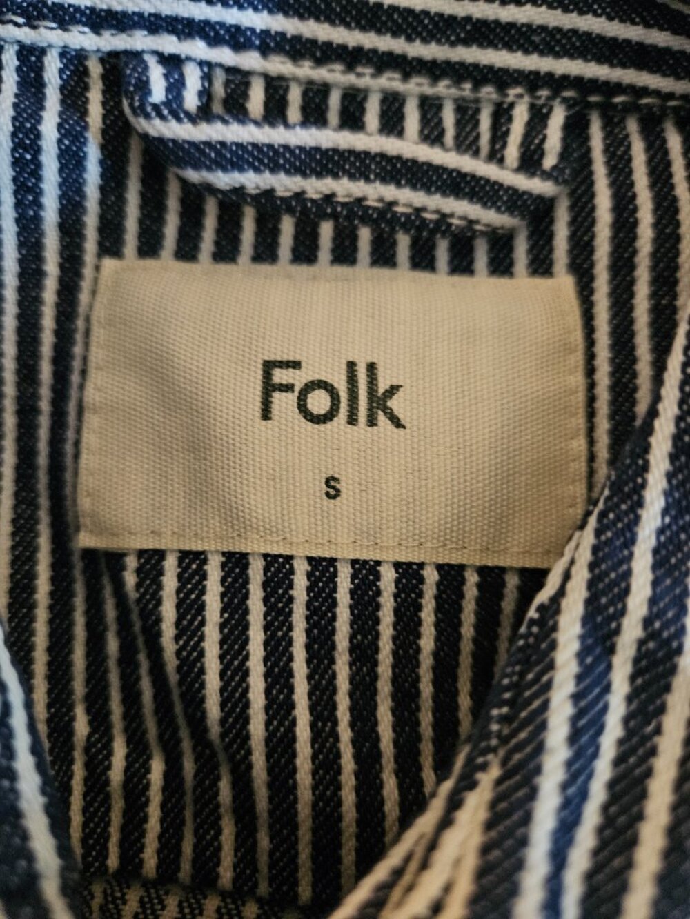 FOLK Clothing Mens Utility Jacket Shirt Sz Small NWTG London England NEW Chore - Picture 7 of 9